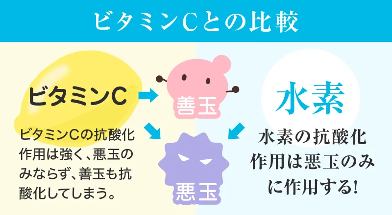 ビタミンCとの比較